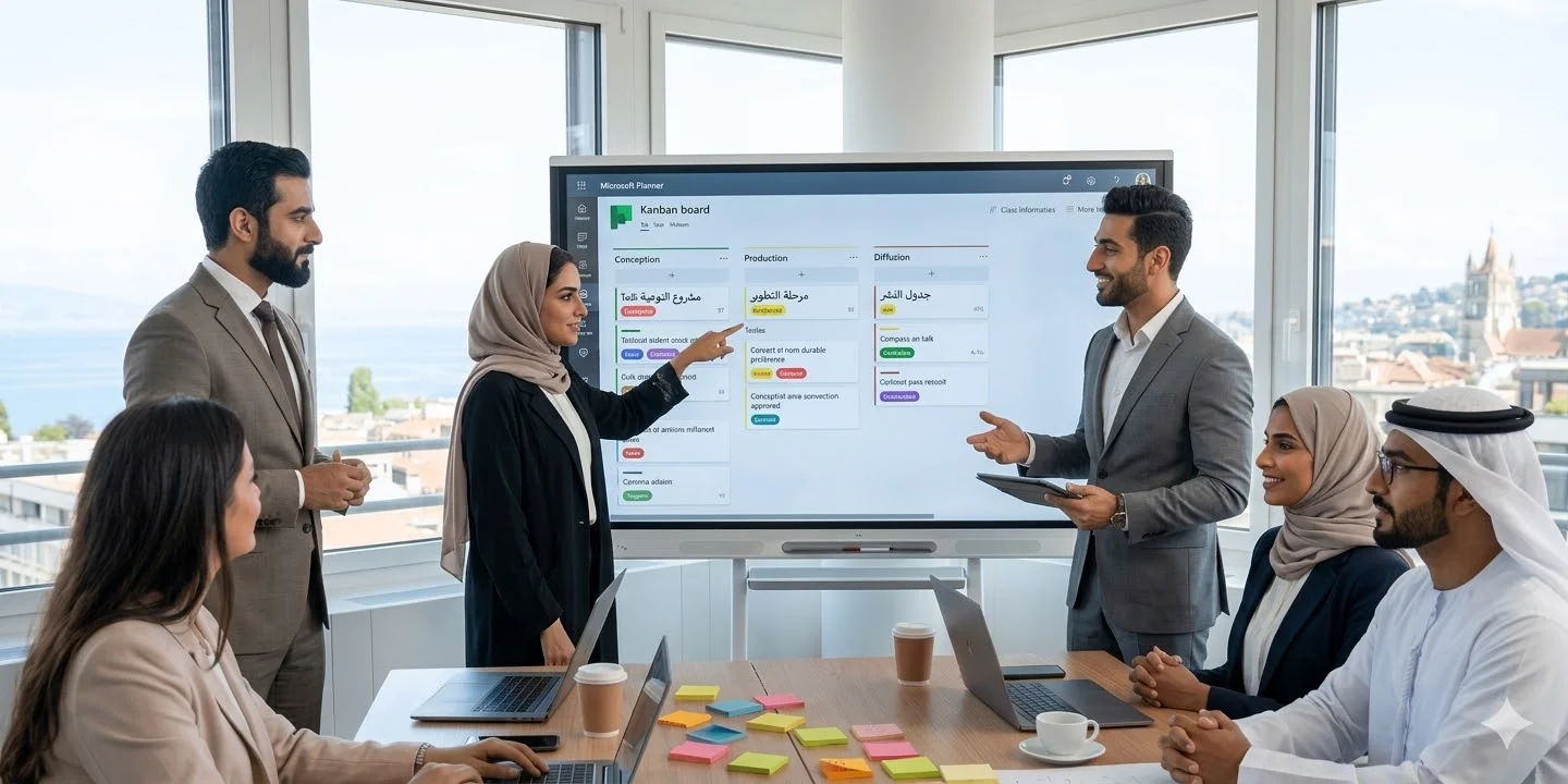 Microsoft Planner On Screen Dubai